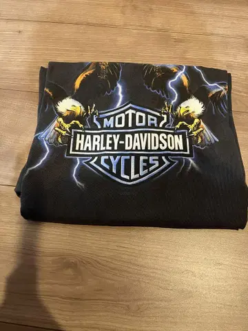 HARLEY-DAVIDSON 이글 썬더  티셔츠 블랙 XL
