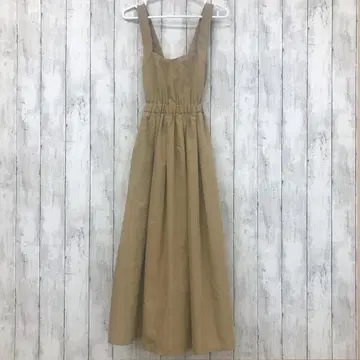 [ Ray BEAMS ] 레이빔즈 살로펫 오버롤 스커트 베이지