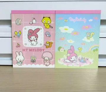레어 산리오 메모장 마이멜로디 메모 PAD 2점
