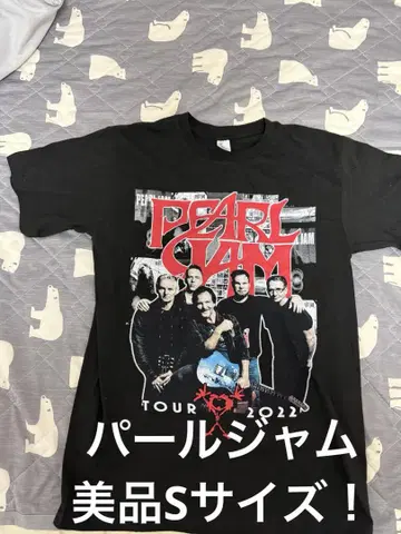 초레어 새상품급 S! PEARL JAM 2022 TOUR T셔츠 펄잼