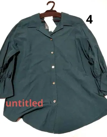 택 포함 새상품 UNTITLED 언타이틀 7부 기장 블라우스 SIZE4