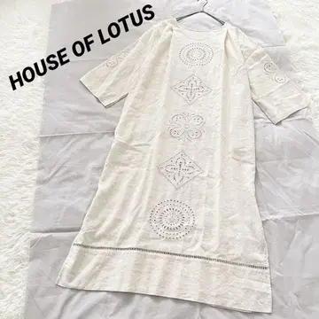 HOUSE OF LOTUS 모자이크 자수 원피스