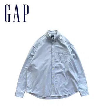 [ 새상품급 ] GAP 갭 00년대~ 옥스퍼드 긴팔 BD 셔츠 로고 자수