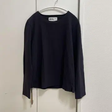 MHL. 긴팔 티셔츠 네이비 일본제