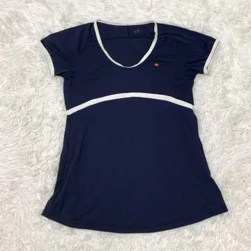 ellesse 엘레쎄 스포츠 웨어 반팔 저지 네이비 L 메쉬