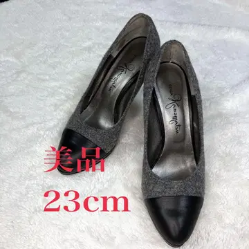 새상품급 긴자 카네마츠 펌프스 바이컬러 하이힐
