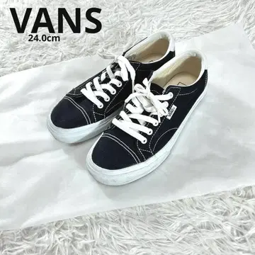 새상품급 VANS 오센틱 스니커즈 블랙 24.0cm 여성