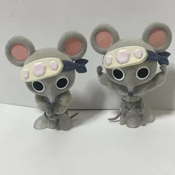 귀멸의 칼날 Fluffy Puffy 무키무키 쥐 피규어 AB 세트