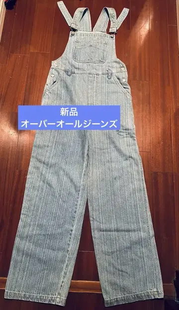 새상품 오버롤 청바지