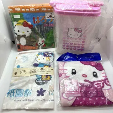 산리오 Sanrio 키티 헤이세이 세트 유니버셜 수건 4점 세트