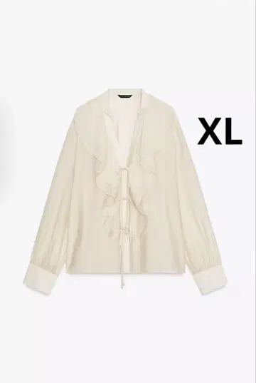 ZARA 자라 프릴 리본 포함 블라우스 새상품, 미사용