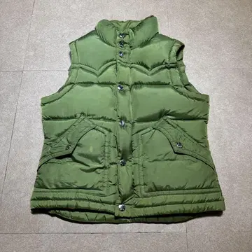 True religion 다운 베스트 그린 XS