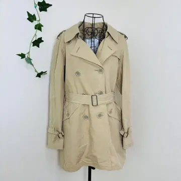 PLST 플라스테 이너 포함 트렌치코트 더블 브레스트 벨트 L