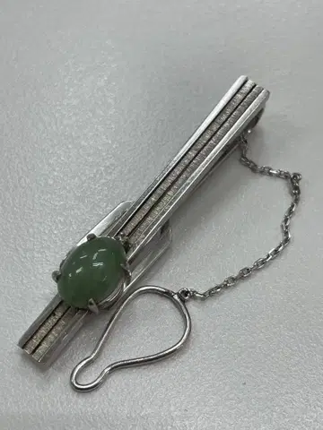 K14 WG 각인 넥타이핀 보석 포함
