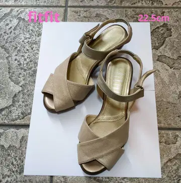 [ Ladys ] fitfit 핏핏 힐 크로스 샌들 22.5cm