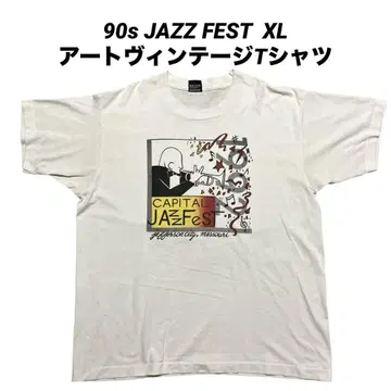 구제 의류 90s JAZZ FEST 재즈 아트 그래픽 빈티지 티셔츠