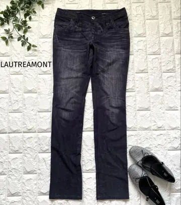 LAUTREAMONT 데님풍 스트레치 슬림핏 캐주얼 팬츠