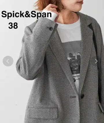 새상품 Spick&Span 스픽 앤 스팬 라메 울 자켓