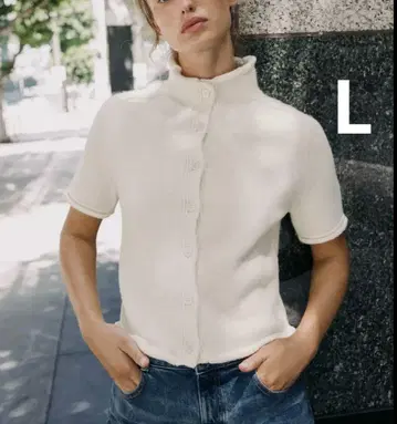 ZARA 자라 숏 슬리브 니트 가디건 새상품, 미사용