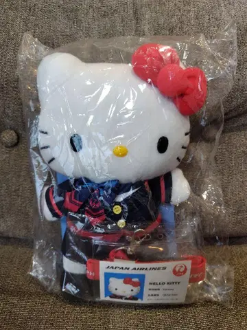 헬로키티 봉제 인형 JAL CA HELLO KITTY