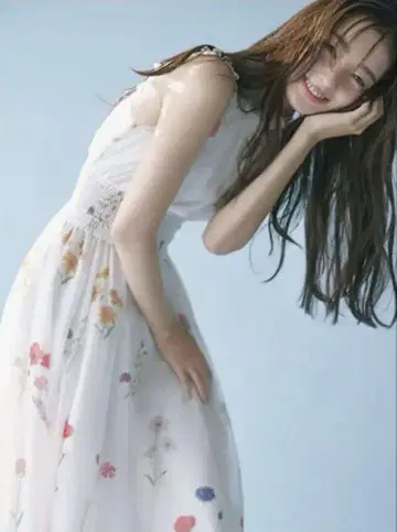 snidel 백리본 쉬폰 원피스 Flower 01 사이즈