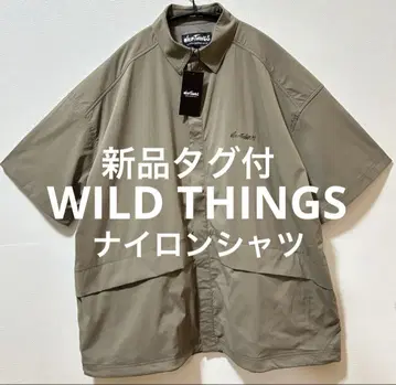 택 포함 새상품 WILD THINGS 와일드 띵스 나일론 셔츠