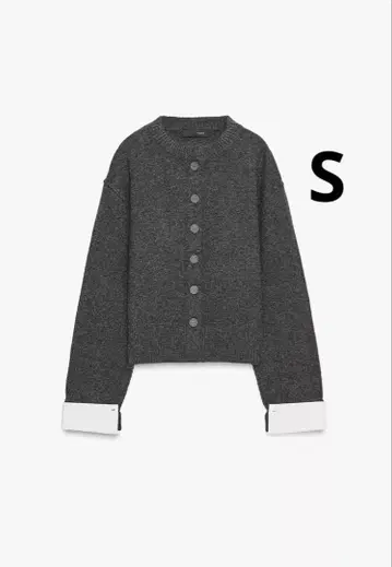 ZARA 자라 콤비 니트 가디건 새상품, 미사용