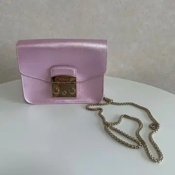 FURLA 핑크 실버 숄더백