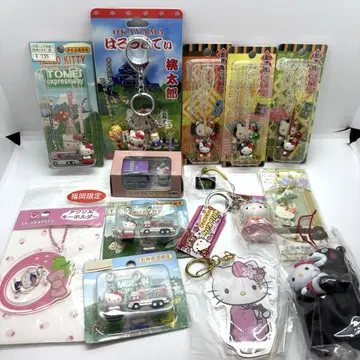 새상품 산리오 Sanrio 키티 헤이세이 키링 세트