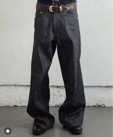 NVRFRGT 25AW 3D TWISTED WIDE LEG JEANS