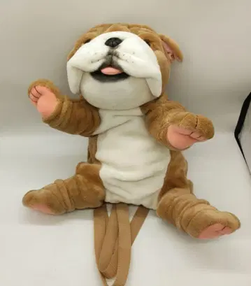 [ 봉제 인형 럭색 ] 불독 봉제 인형 럭색