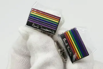 새상품 미사용 폴스미스 커프스 커프 링크 멀티 스트라이프 수트