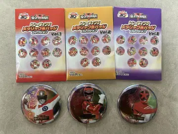 전 슈퍼 전대 전시회 메탈릭 캔뱃지