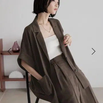 완판템 LOWRYSFARM 바스켓 자켓 SS 브라운 자켓