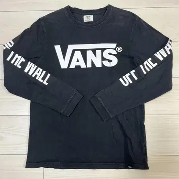 VANS 블랙 긴팔 티셔츠 M