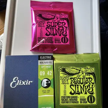 일렉 기타 줄 세트 Ernie Ball & Elixir