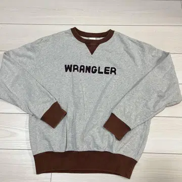 Wrangler 그레이 브라운 맨투맨 M