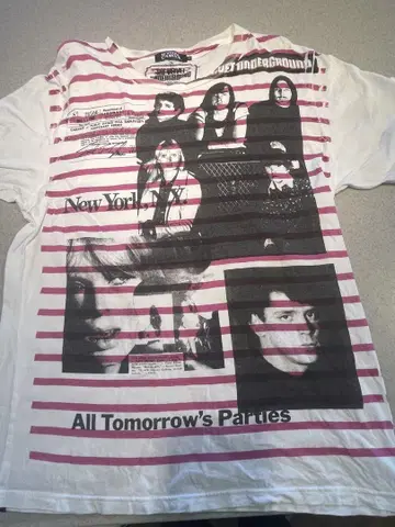 HYSTERIC GLAMOUR 스트라이프 T셔츠 L 사이즈