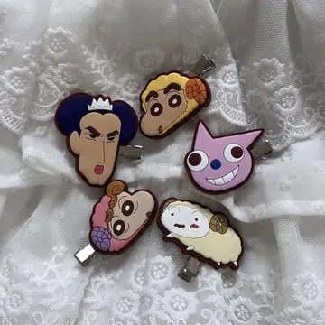 짱구는 못말려(크레용 신짱) 가챠 헤어 클립 헨더랜드