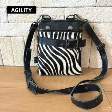 AGILITY 시저백 미니 숄더 송치 가죽