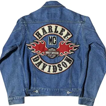 HARLEY DAVIDSON 가방 로고 프레임 트래커 데님 자켓