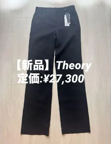 택 포함 새상품 띠어리 팬츠 스트레치 린넨 블랙 0 사이즈