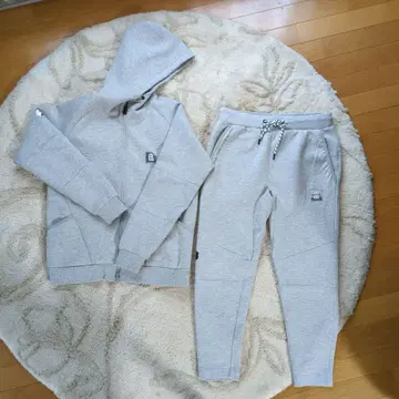 DUFFER BLACK LABEL 그레이 후드티와 팬츠 세트 M