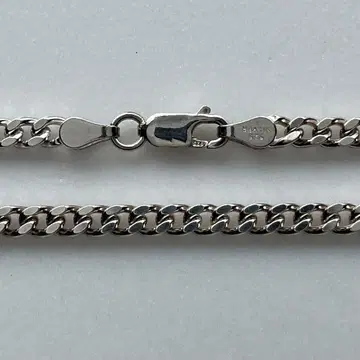 실버925 4면 컷 키헤이 체인 목걸이 싱글 70cm 롱