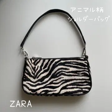 ZARA 애니멀 무늬 숄더백 송치 제브라 패턴