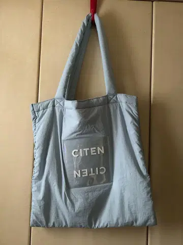 CITEN 로고 토트백 라이트 블루