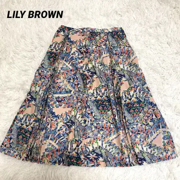 새상품급 Lily Brown 릴리 브라운 스커트 1 S 올 패턴 플리츠