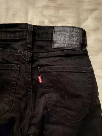 Levi's 스키니 데님 블랙