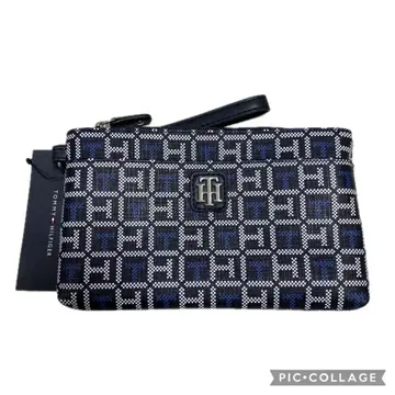 TOMMY HILFIGER 타미힐피거 파우치 블랙 블루 화이트