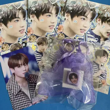 BTS 정국 반짝반짝 키캡 키링 한국 제작자님 포토카드 메모